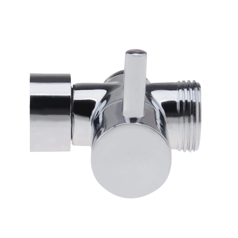 Brass Shower Diverter Valve Bathroom Valve Chrome Polished 3/4 1/2