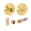 HANDLEZONE® Bathroom Toilet Door Thumb Turn and Release Bullet Round