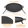 Onlyfire Chef Cast Iron Griddle, Grill Cookware for Solo Stove
