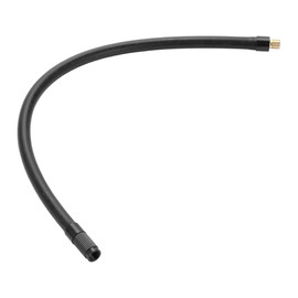 Motoforti Universeller Reifenfüller-Verlängerungsschlauch Luftkompressor Verlängerungsschlauchadapter 14,17 Zoll M8x0,8 10mm OD Strapazierfähiger Gummischlauch Schwarzer Verbinder