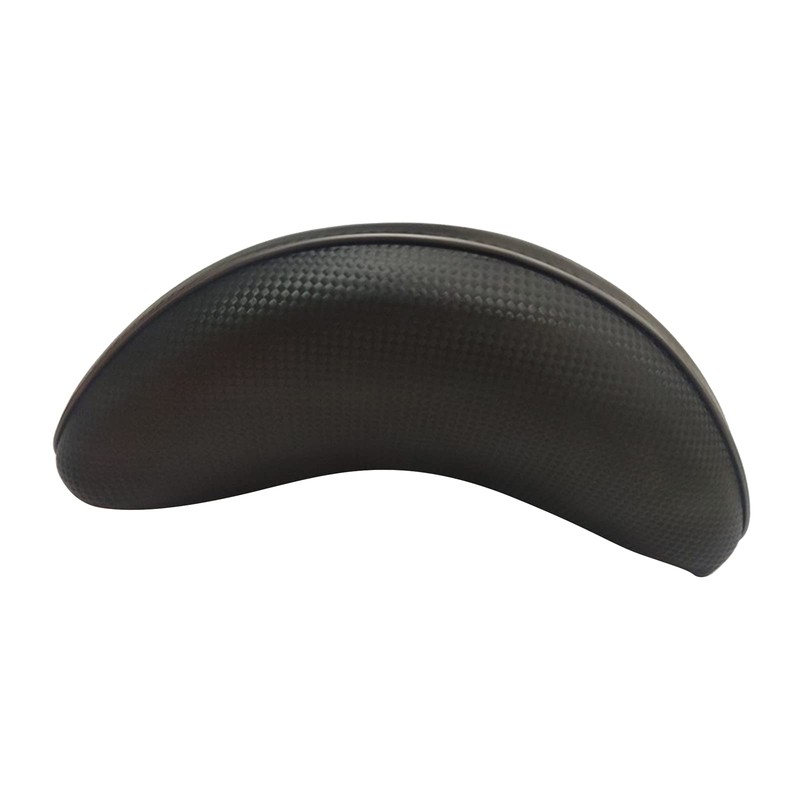 B Baosity Universal Motorcycle Backrest Black Sissy Bar PU Leather