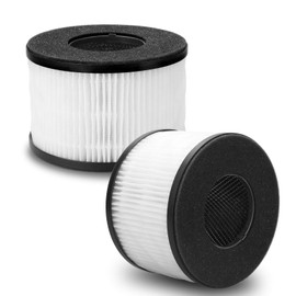 Smilyan BS-03 True HEPA Replacement Filter for PARTU BS-03 Air Purifier and Slevoo BS-03 HEPA Air Purifier（Not Fit BS-01）, 2 Pack 3-in-1 HEPA Air Filters