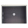 AluSign Türschild aus gebürstetem Aluminium, doppelseitig, selbstklebend, 85 mm x