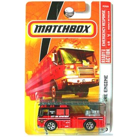 Matchbox Emergency Response 2006 Fire Engine Ladder Truck Red
