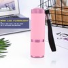 Koeydxst Outdoor Mini Pink Rubber Coated 9-LED Flashlight Torch