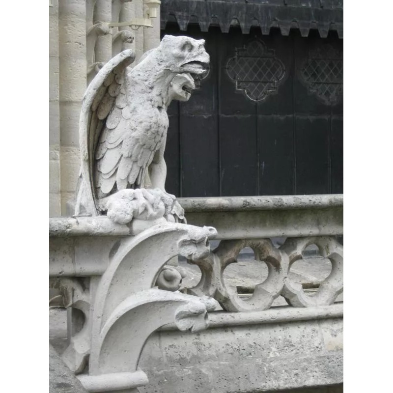 Winged Ram Horned 'Stone' Gargoyle Chimera Guardian Gothic Statue Superb