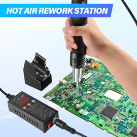 TLBZK Hot Air Soldering Station SMD Welder Rework Digital Display Heat Gun