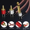 LiuTian Plated 6.35mm 1/4" High TRS Stereo Plug to Two