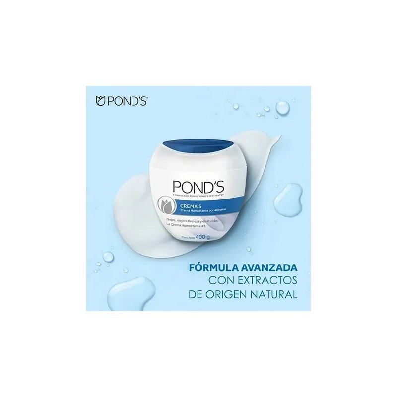 Pond’s Crema Facial S, Pack 2 × 400 g, Piel