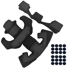 Tactical Helmet Pads Inserts, Universal Airsoft Outdoor Internal Replacement Memory Foam Pad Protective Helmet Padding kit Compatible for Fast/Mich/ACH/USMC/PASGT/EX (1G Black)