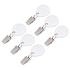 6Pcs Tablecloth Weights Marble Stainless Steel Small Size Waterproof Rustproof
