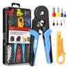 WGGE Ferrule Crimping Tool Kit, AWG 23-7 Self-adjustable Ratchet Wire