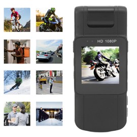 Asixxsix Small Body Cam with Audio and Video Recording, 180° Rotatable Lens HD 1080P 1.54 Inch Screeno Playback Pocket Camera, Portable Police Camera for Outdoor Use