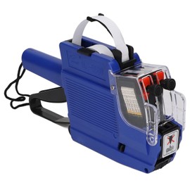 Tagging Gun, Price Tag Gun 10 Digits 2 Lines Labeller Marker Attacher Tool Price Gun Pricing Gun Kit for Office Retail Store Grocery Store Organization Marking (Blue)