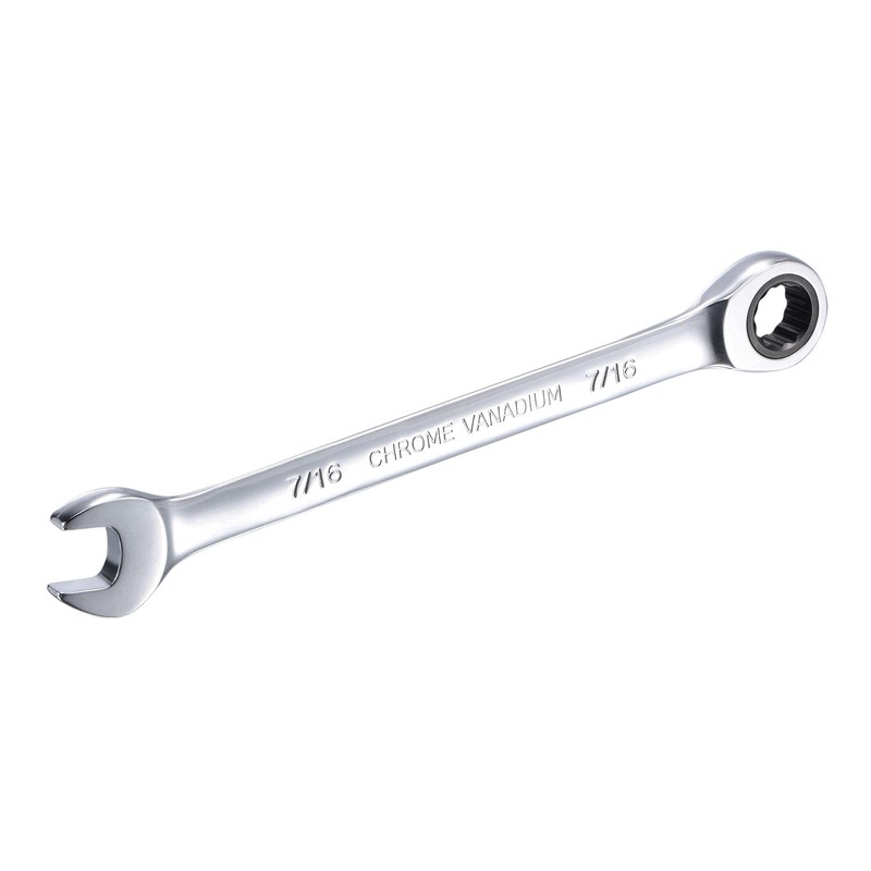 sourcing map 7/16 Inch Ratcheting Combination Wrench SAE 72 Teeth