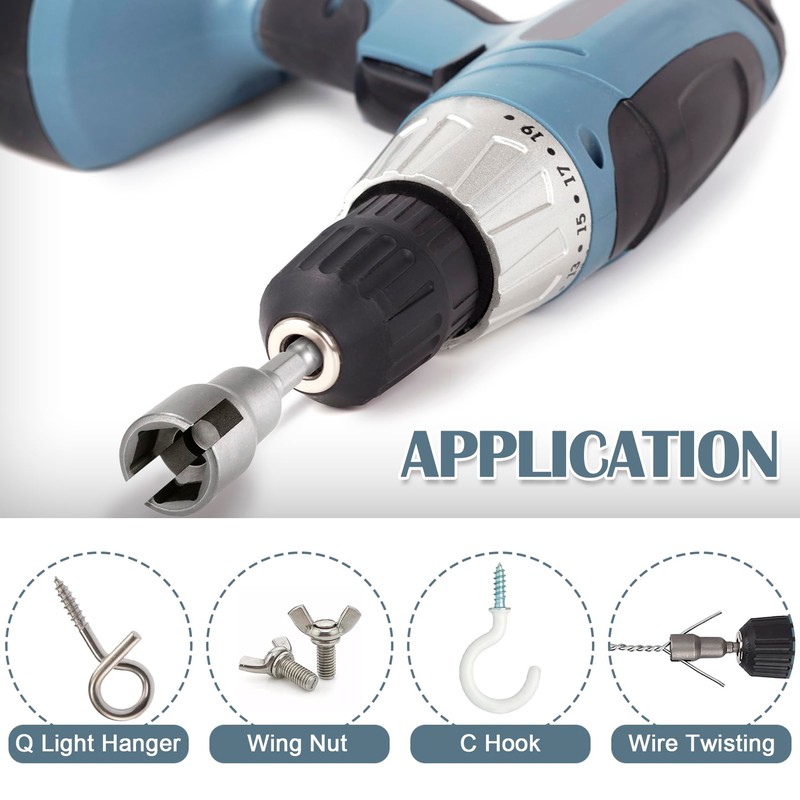 Pndeyo Wing Nut Socket, Steel Power Wing Nut Driver Set,