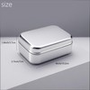 2Pcs Aluminum Travel Soap Case, Metal Self Draining Shampoo Bar