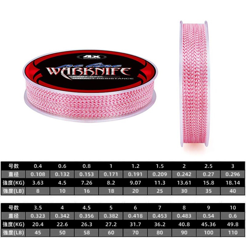 Warknife Fishing Line X4 Fishing Line 200m Black & Green