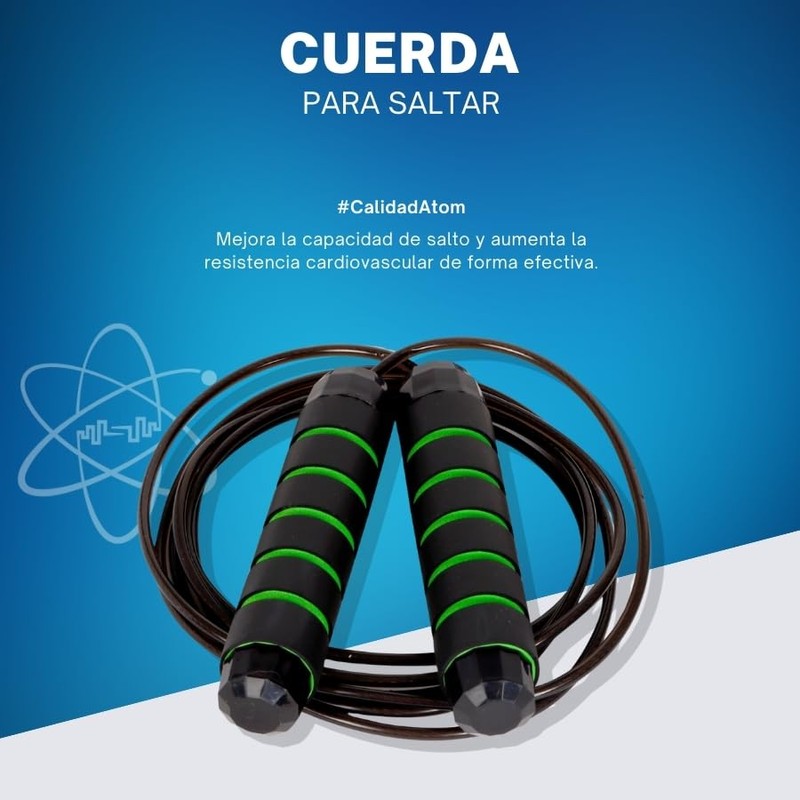 Cuerda para Saltar Ajustable | Manijas Cómodas y Antideslizantes |
