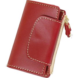 PORCO ROSSO All-in-One 4 Key Case, Original Tochigi Leather, Made in Japan, Genuine Leather, red