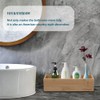 PRATIQUE Bamboo Drawer Organizer - Kitchen Utensil Organizer Silverware Tray