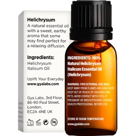 Gya Labs Pure Helichrysum Oil for Skin - Natural Helichrysum Essential Oil - Helichrysum Essential Oil Organic for Skin & Aromatherapy (0.17 fl oz)