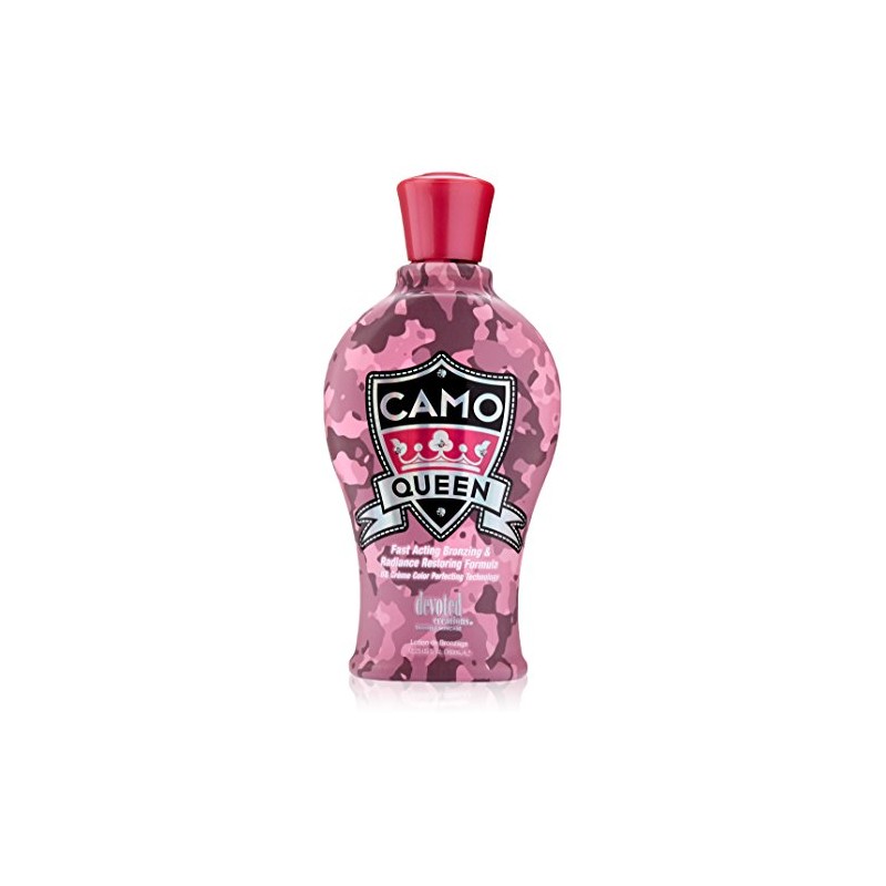 Devoted Creations Camo Queen Bronzing Lotion, 12.25 Fluid Ounce