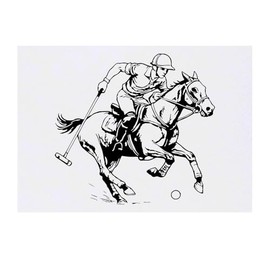 'Polo Game' Temporary Tattoo - Water Resistant, Skin-Safe, Non-Toxic Transfer (TO00086221)