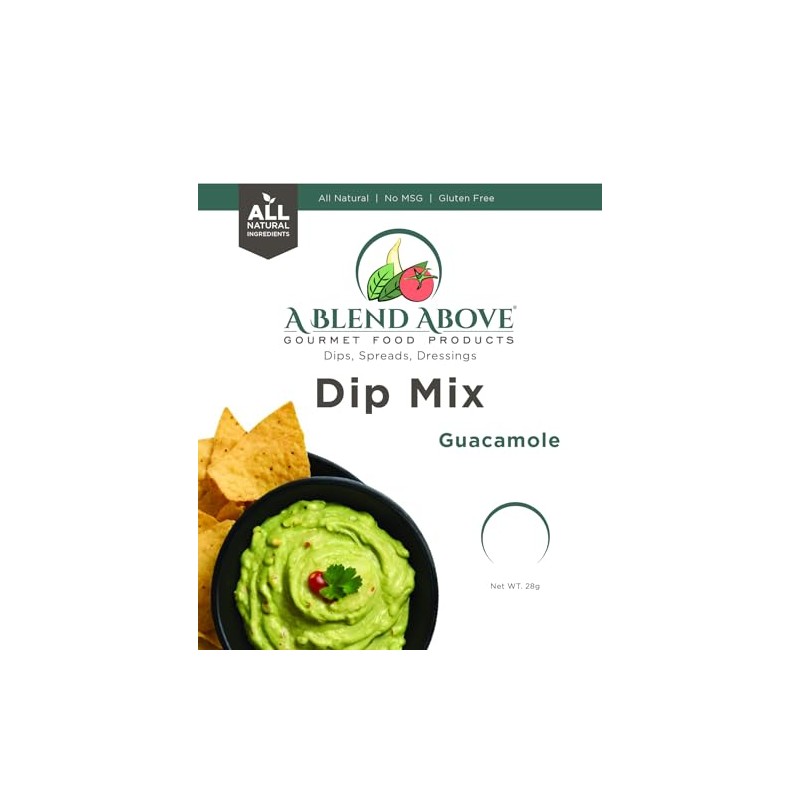 A Blend Above Guacamole Dip Mix Mixed Seasonings Packet, 1