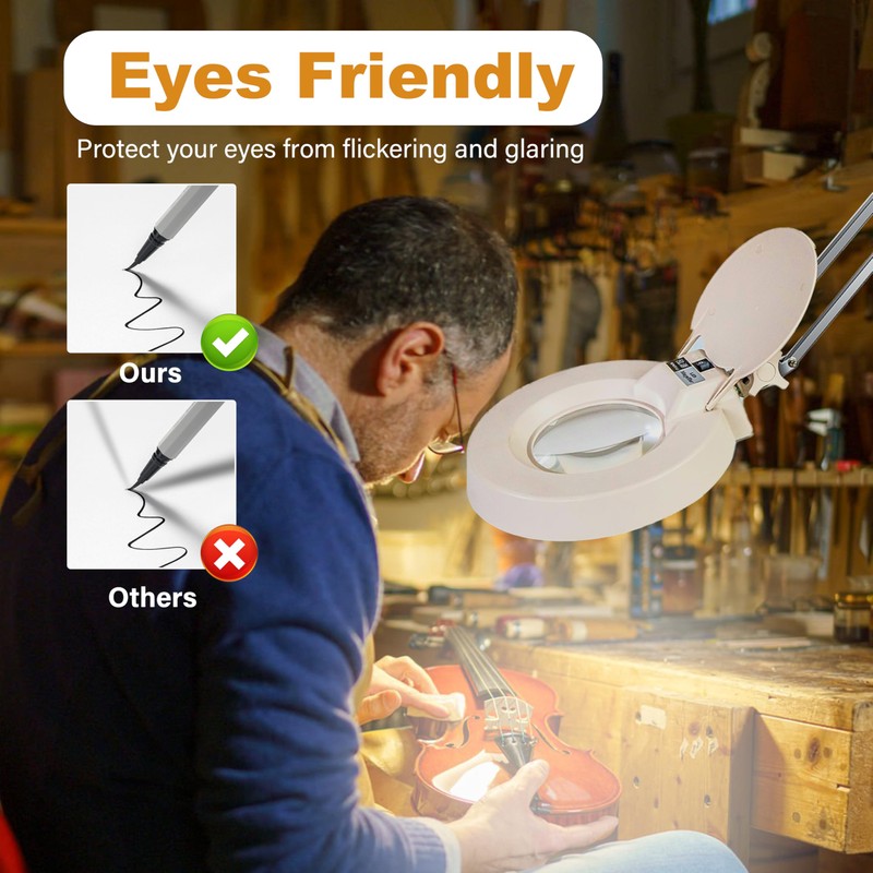 10X Magnifying Glass with Light and Stand, Lighted Magnifying Glasses