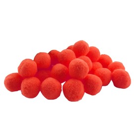 zalati Pompoms 100Pcs Small Balls Craft Decorations DIY Accessories for Kindergarten School Props - Red