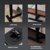 ROCKRAIN Adjustable Overbed Rolling Table: Folding Laptop Stand with Wheels