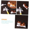 CIYODO 4Pcs Ceramic Dog Chopstick Holder Rests Cute Table Ornament