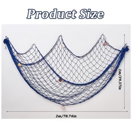 1 Piece Fishing Net Decoration Fishing Decoration Natural Fishing Net Wall Decor Fishing Net Wall Decor Beach Theme Fishing Net Wall Hanging Sea Decor Hanging Background