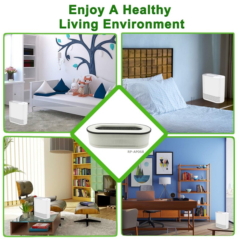 Flintar RP-AP068 Replacement Filter, Compatible with RENPHO Compact Air Purifier