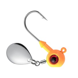 Dr.Fish 10 Pack Fishing Underspin Jigs Stand Up Jig Heads Round Jig Spinner Blade Painted Fishing Jigs Crappie Jig Heads Walleye Freshwater Bass Trout Bluegill Saltwater 1/8oz