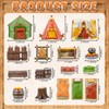 Warmtree 17 Pcs Miniature Terrain Camp Terrain Building Tabletop Wargames