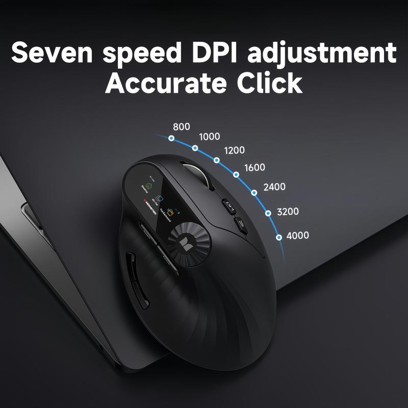 Monster-M2 MAX Version Bluetooth Wireless Mouse Ergonomic Vertical Vertical Mouse