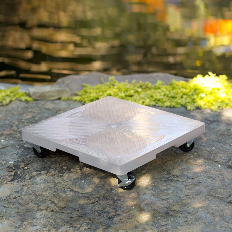 DeVault Enterprises SQ16G 16" Gray Square Plant Dolly