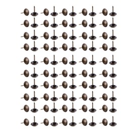 100pc Vintage Upholstery Nails Bronze Metal Tags Decorative Tack Stud for Furniture Sofa Shoe Door Map Photo Fixing(12 * 17mm)