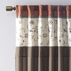 Madison Park Serene Embroidered Light Filtering Treatment Curtain Rod Pocket/Back