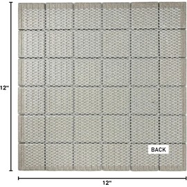 Tenedos Grey Speckled 12x12 Unglazed Porcelain Mosaic Tile Italian Square Design 1 Sheet for Kitchen Backsplash, Bathroom Walls, Floors, and Accent Walls