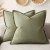Foindtower Decorative Linen Farmhouse Throw Pillow Covers 22x22 Set of