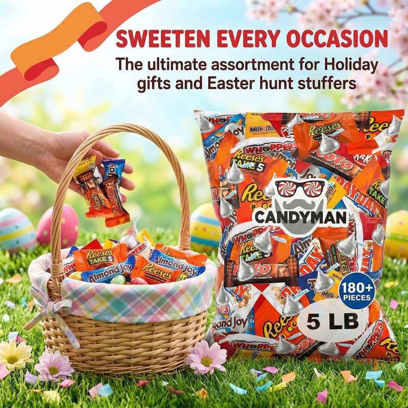 Bulk Chocolate Candy Variety Pack 5 lbs – Candyman Assorted