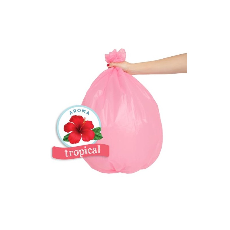 Basuritas | 40 Bolsas De Basura Con Aroma Tropical Basuritas,