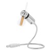 Diyeeni Mini Ventilador Flexible USB, Pantalla de Mensaje programable LED