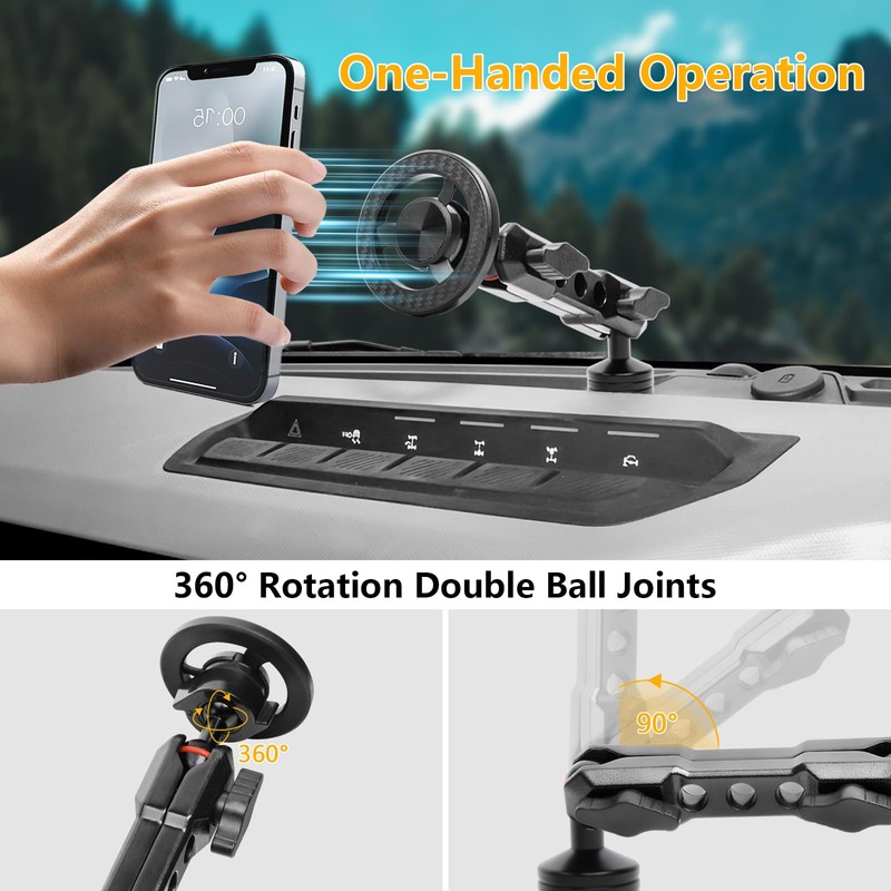 JHD-TOGO Phone Mount Holder for Ford Bronco 2021-2026 2/4 Door