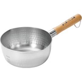 Yokoyama OGS-350 Tsubame no Takumi "Sakura Gin", Induction Compatible, Yukihira Pot, 7.1 inches (18 cm) (Yokoyama OGS-350 Tsubame no Takumi "Sakura Gin", Induction Compatible, Yukihira Pot, 7.1 inches (18 cm))