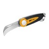 XW Folding Linoleum Flooring & Roofing knife with Hawkbill Blade,