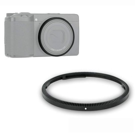 Metal Lens Ring for Ricoh GR III GR3 GR III HDF Camera Replaces Ricoh Original Ring or Accessory GN-1 Ring (Black)